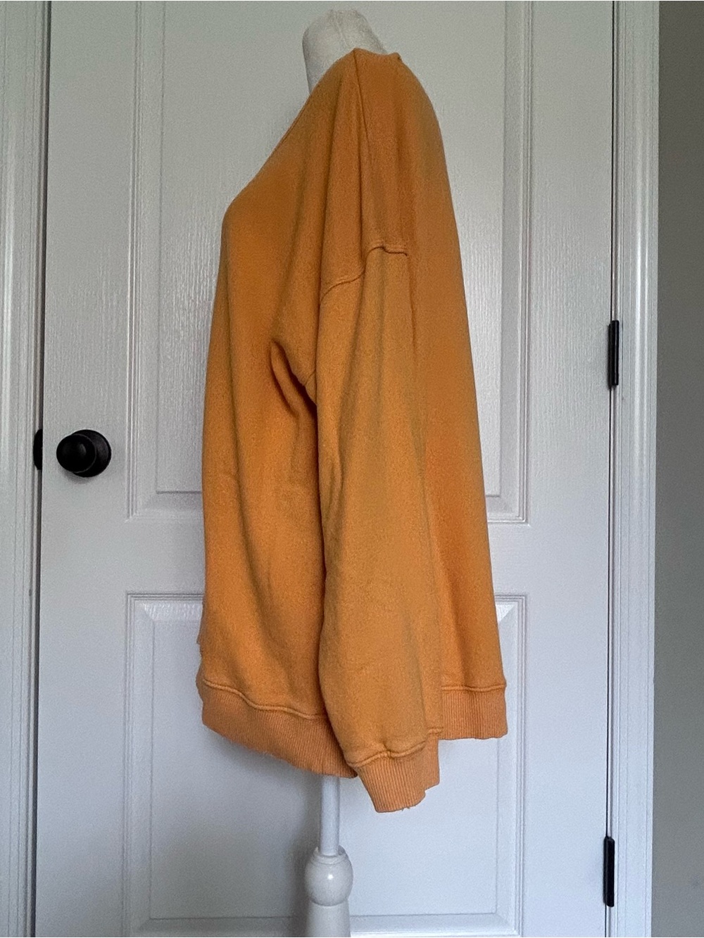 aerie Summer Daze Oversized Crewneck Sweatshirt in Mustard Yellow Marigold Small - Picture 3 of 10